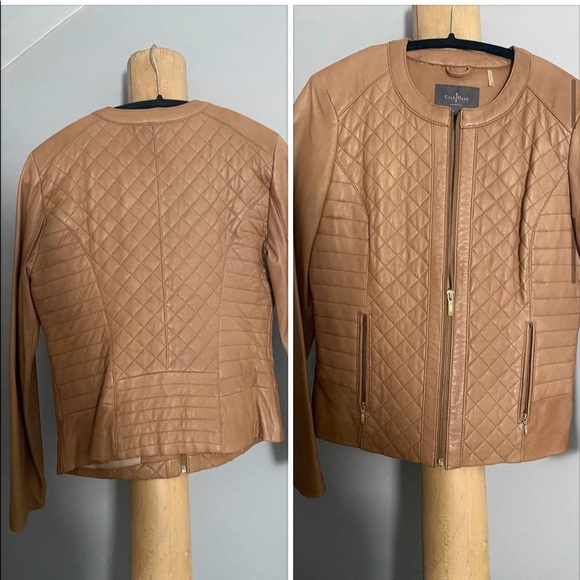 Beautiful Cole Haan  leather jacket size L - Picture 1 of 1